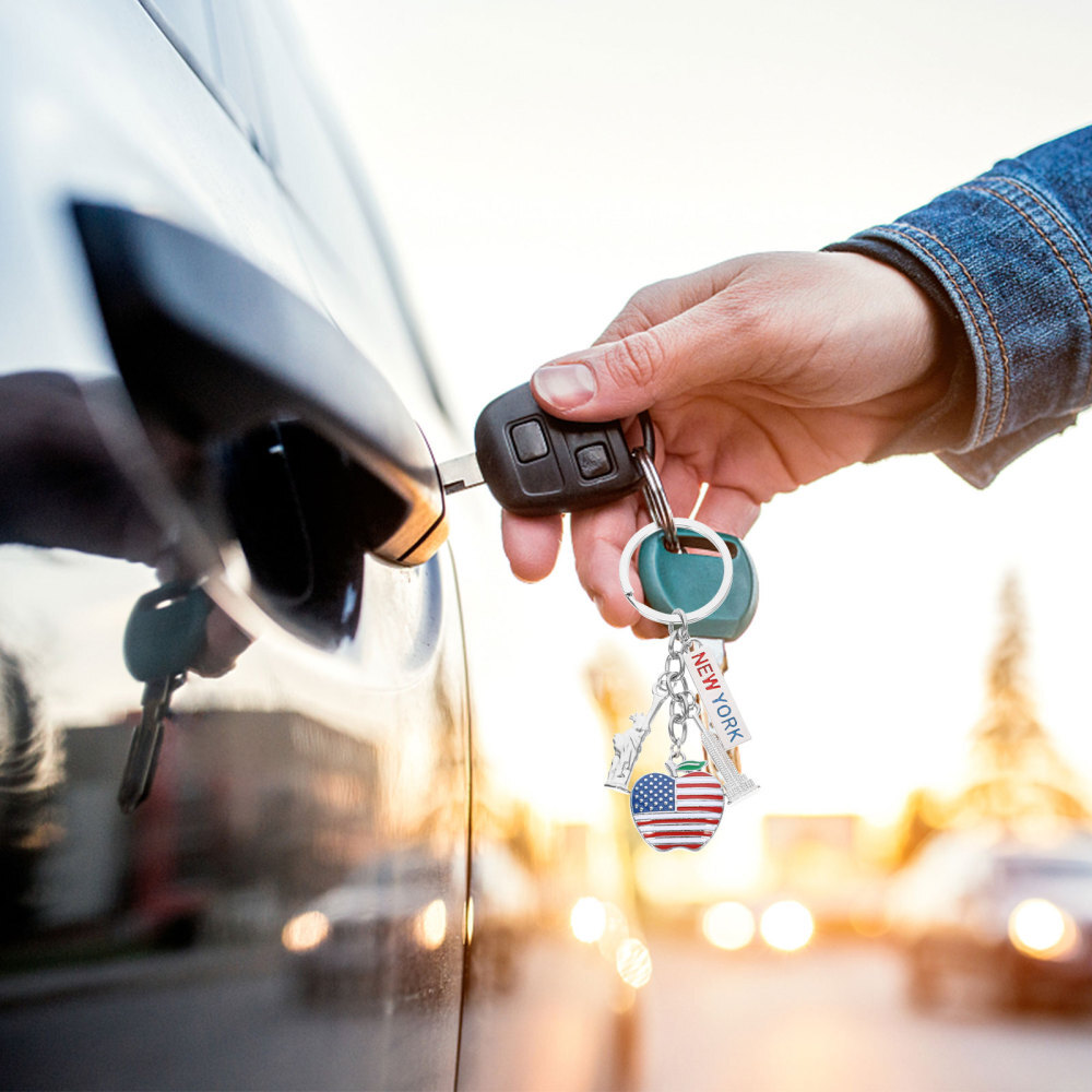 Car key service technician working on vehicle